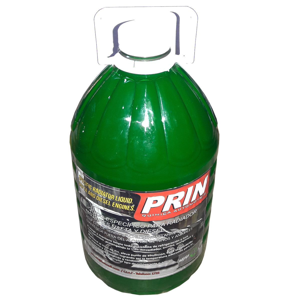 Agua Radiador Verde 5 Litros Prin
