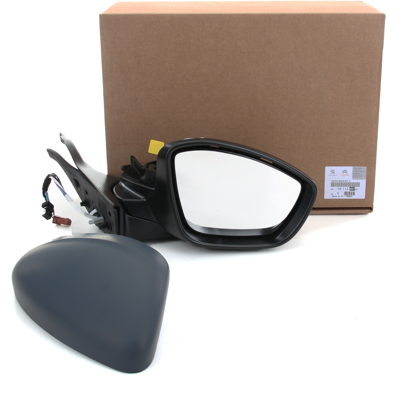 Espejo retrovisor exterior eléctrico con desempañador y sensor de temperatura