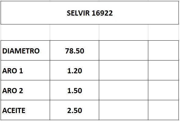 AROS  78.5mm CITROEN-PEUGEOT 1.6 16v  STD CTI