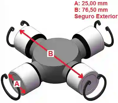 CRUCETA 25.00mm U941