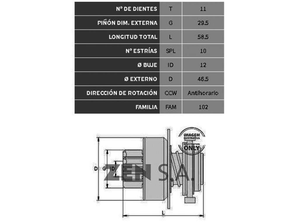 BENDIX BOSCH LA SAMARA 11D/10E
