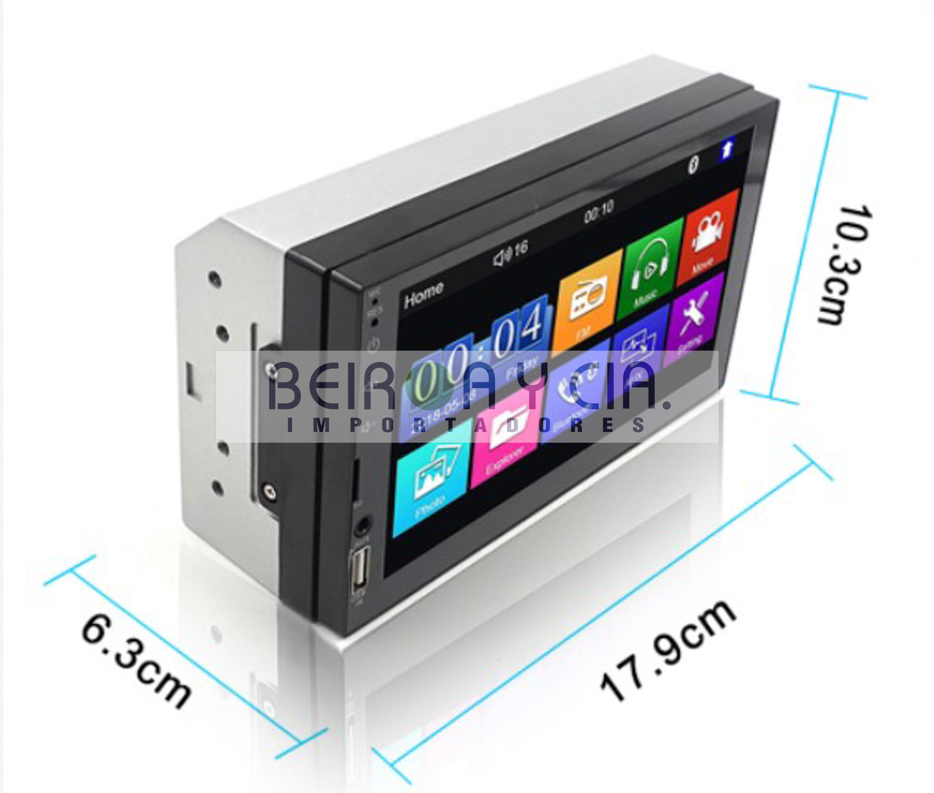 RADIO QUANTUM QY704MI MULTIM 2DIN MIRR L/BT/7″