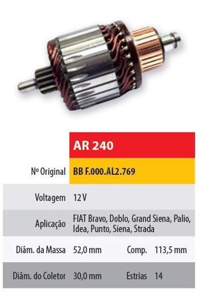 INDUCIDO 12V ARRANQUE FIAT PALIO/SIENA/GRAND SIENA