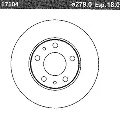 DISCO FRENO (280mm) DEL FIAT DUCATO-CIT-PEUG 91