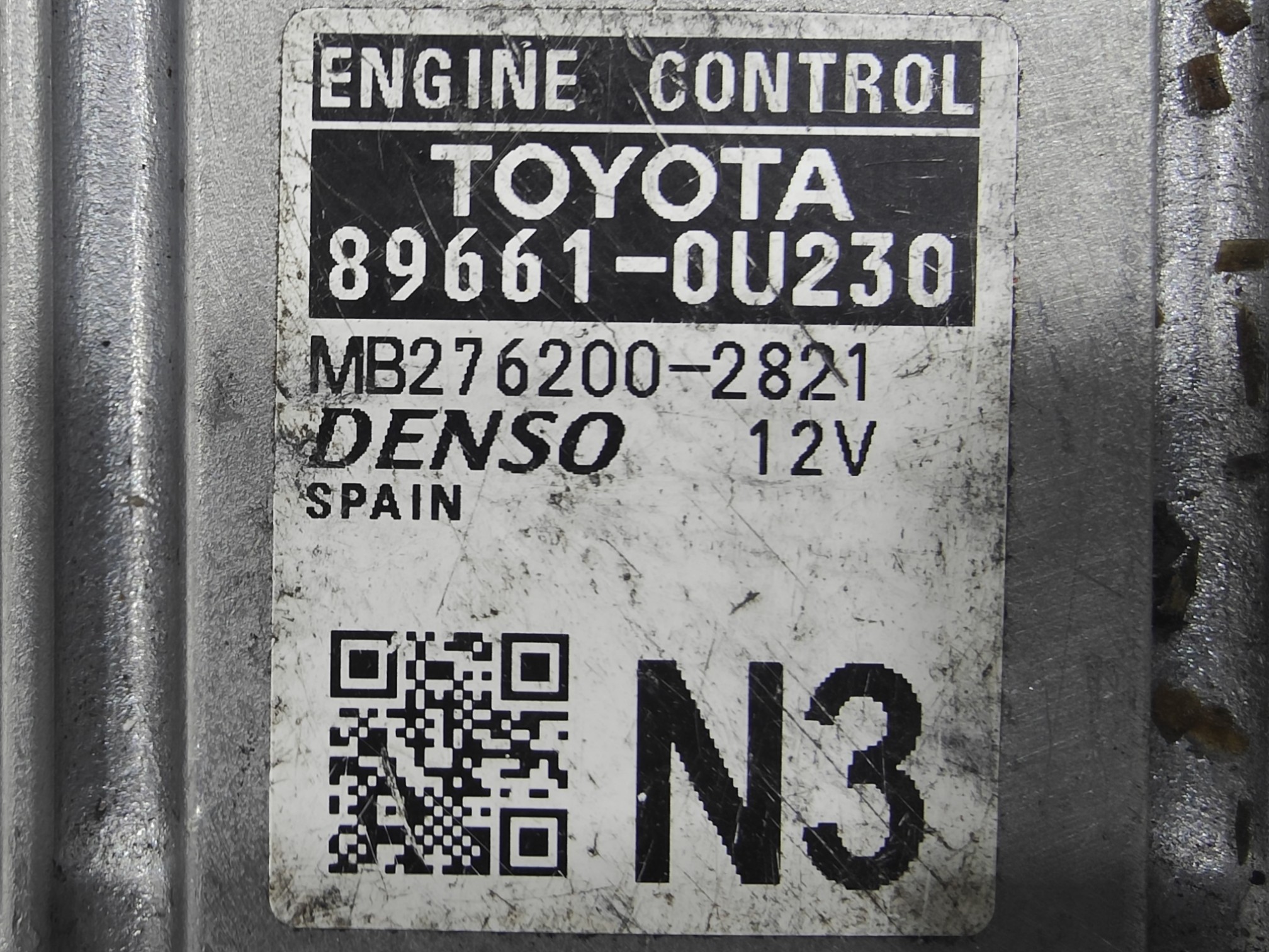 ECU de motor Toyota Yaris 1.5 HYBRID 74KW 101CV , Ref: 8286-K3B11
