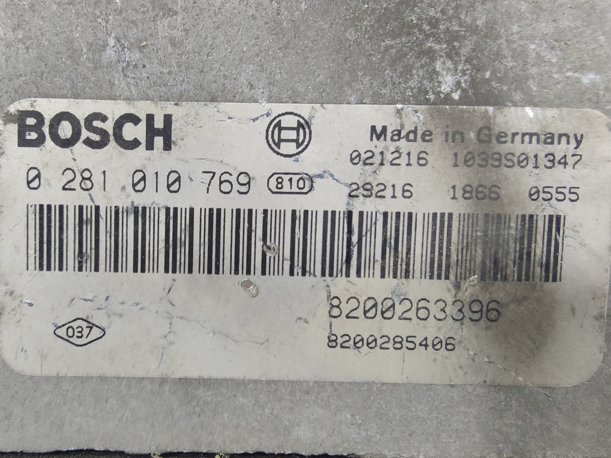 ECU de motor Renault MEGANE 1.9 DCI 2002, Ref: 8173-K3B9