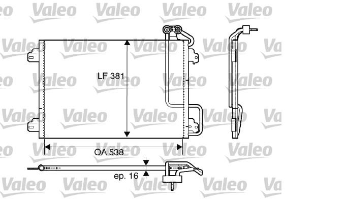 CONDENSADOR AIRE ACONDICIONADO RENAULT MEGANE SCENIC 97> VALEO [VALEO]