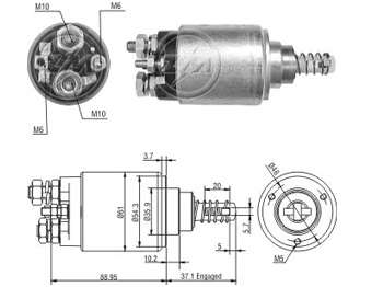 SOLENOIDE BOSCH MB 1418-2423 24V