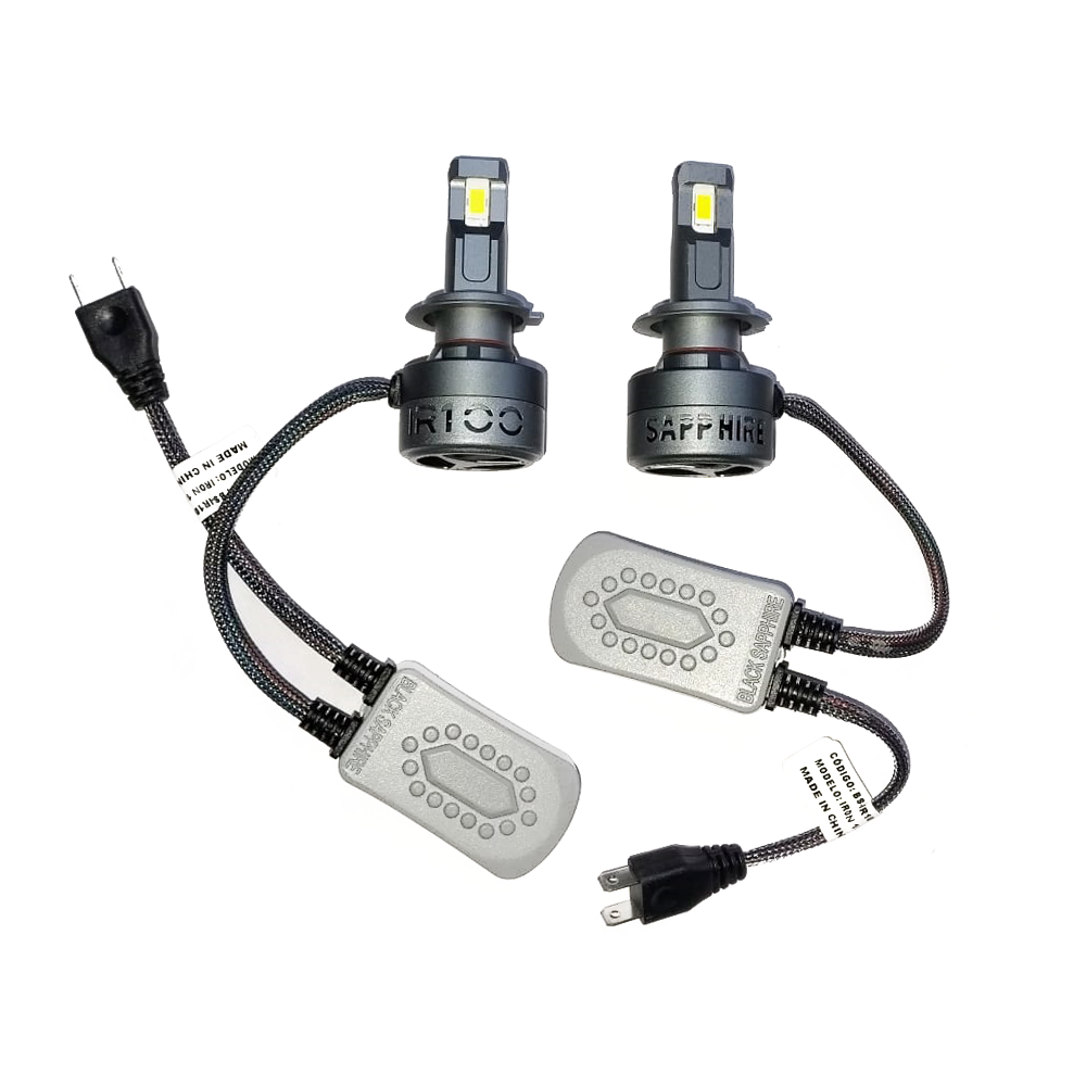 Kit de lámparas LED H7 Iron Black Sapphire Super Canbus