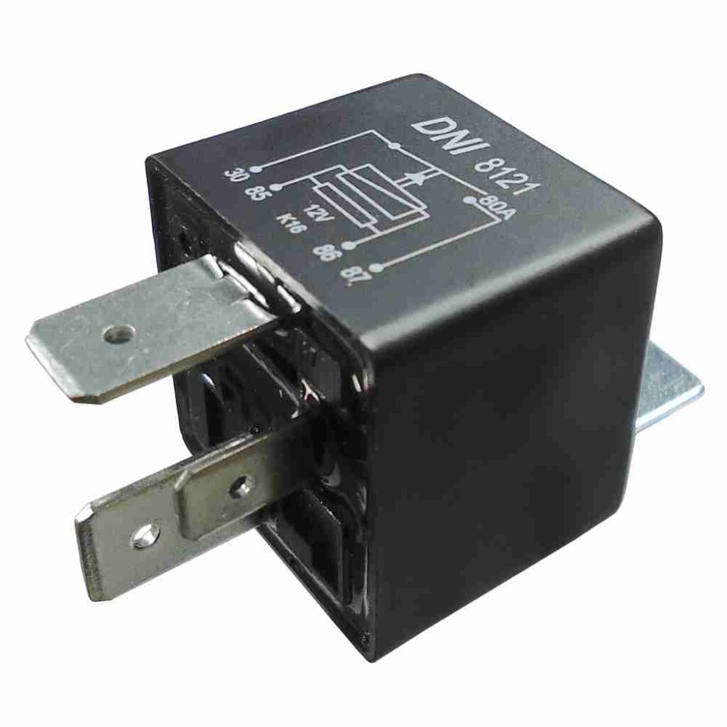 RELAY - 80A CON RESISTENCIA USO GENERAL DNI
