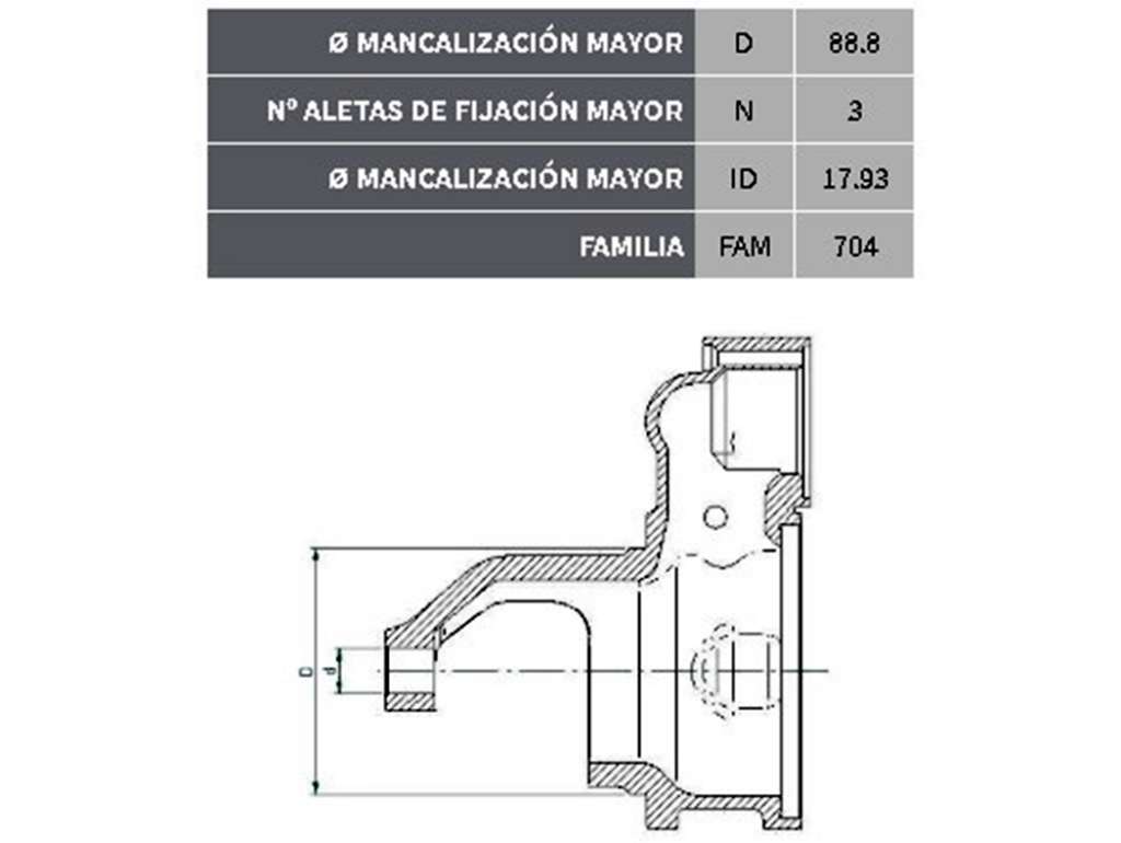 TROMPA ARRANQUE BOSCH PERKINS/M-F WAPSA