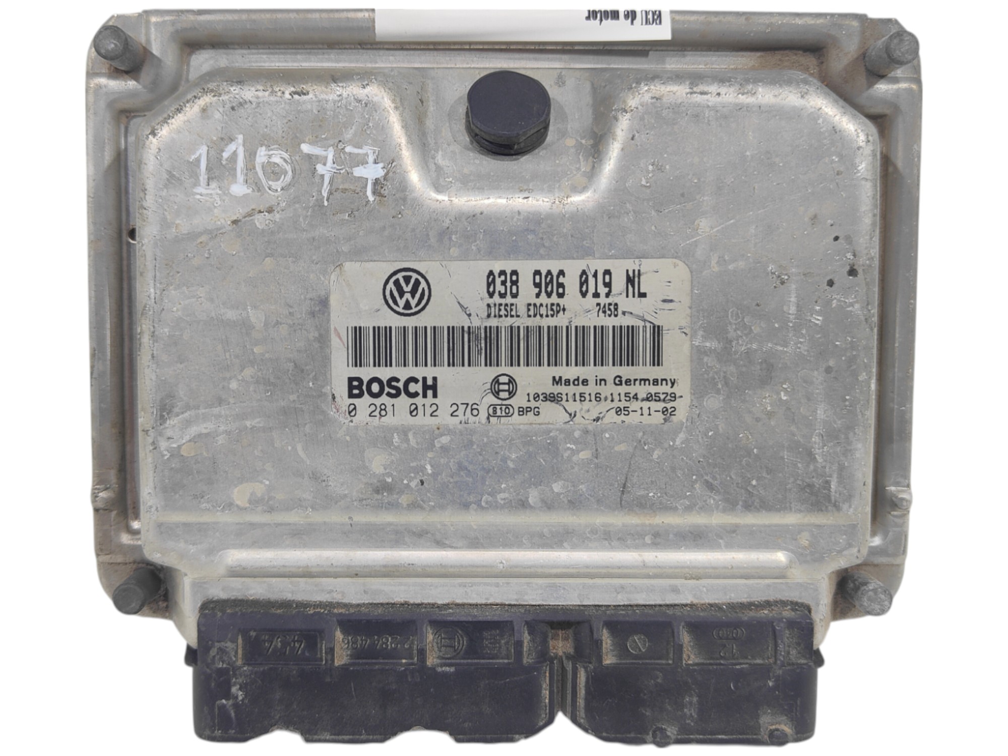 ECU de motor Seat SEAT IBIZA / CORDOBA 1.9 TDI 101CV (AXR) 2005, Ref: 11077-K3C9