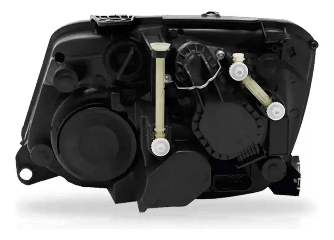 Faro Delantero Volkswagen Amarok 2010 a 2016 – Máscara Negra, Foco Doble