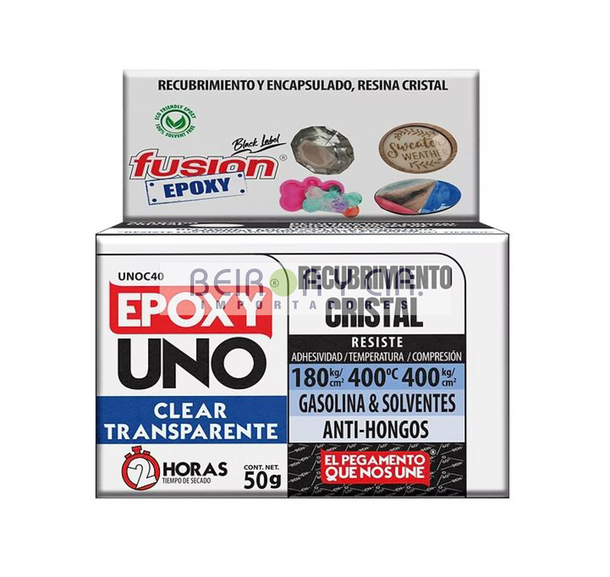 ADHESIVO FUSION EPOXI TRANSPARENTE 100 GR