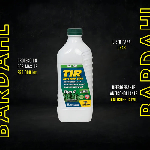 Bardahl 01 Refrigerante Listo Para Usar Refrigerante/anticongelante