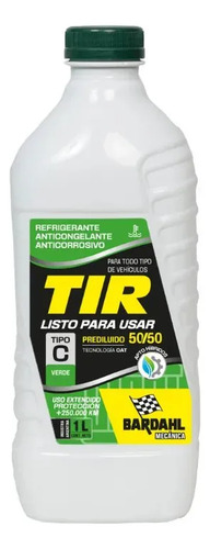 Bardahl 01 Refrigerante Listo Para Usar Refrigerante/anticongelante