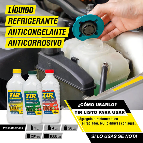 Bardahl 01 Refrigerante Listo Para Usar Refrigerante/anticongelante