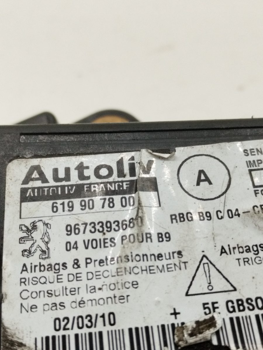 Centralita Airbag Citroën Berlingo 2002-2011 1.6 16V HDi 1.6L 55kW 9673393680