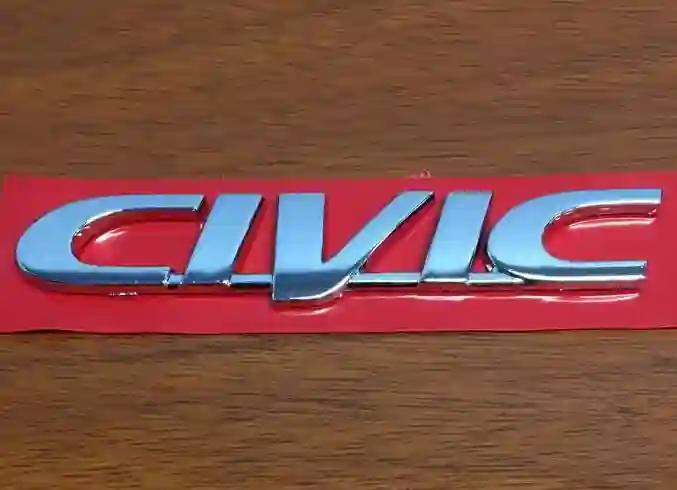EMBLEMA VALIJA HONDA CIVIC 12 «CIVIC»