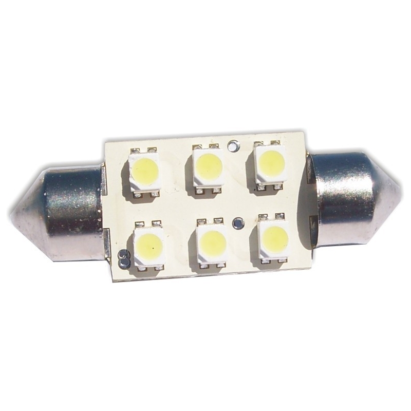 LAMPARA LED XE TUB. 24V 6 LEDS BLANCA=7552
