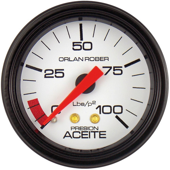 MANOMETRO PRESION DE ACEITE ESCALA: 0-100 LBS/PUL