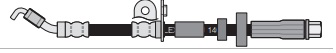 Manguera de freno flexible delantera derecha