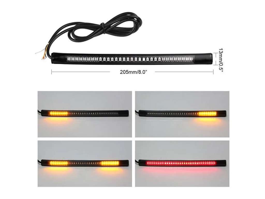Tira LED flexible para motocicleta