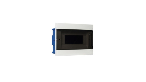 TABLERO DE EMBUTIR 8 MODULOS TAPA TRANSPARENTE HUMO
