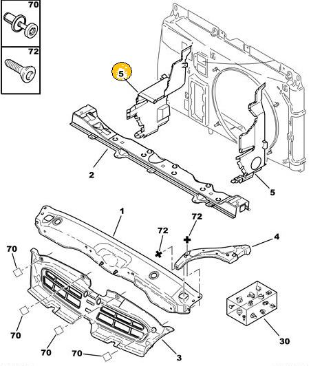 ENCAUSADOR AIRE FRENTE IZQUIERDO CITROEN XSARA II [ORIGINAL PSA]