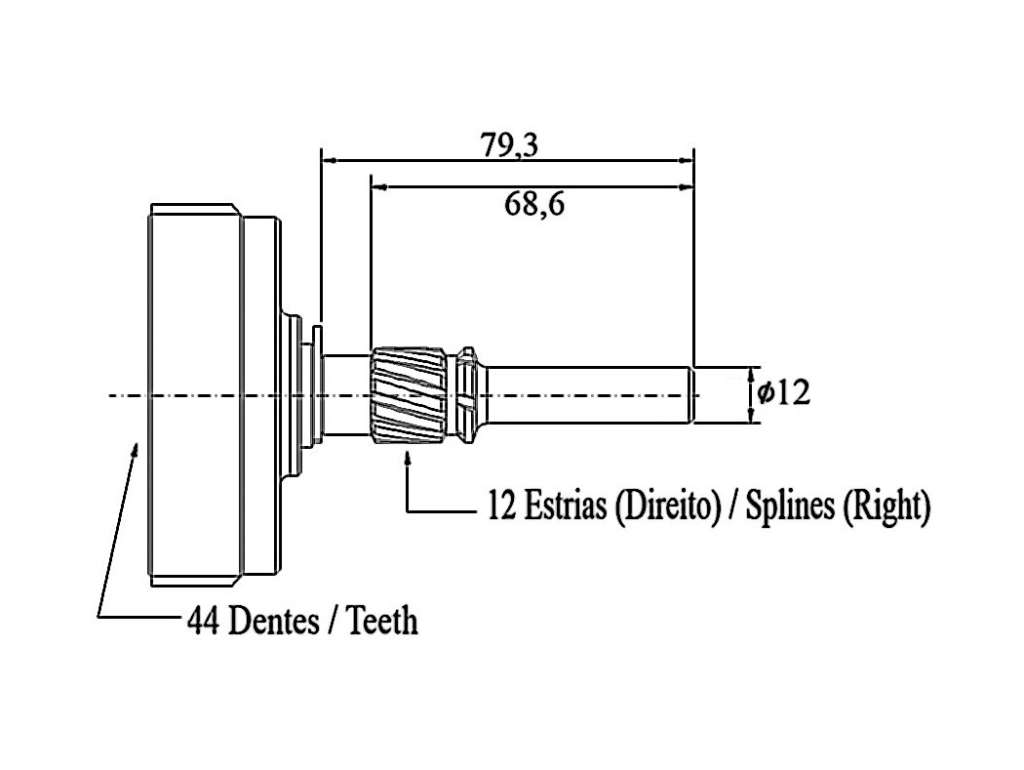 REDUCTOR ARRANQUE DELCO GM D20/MB/CASE