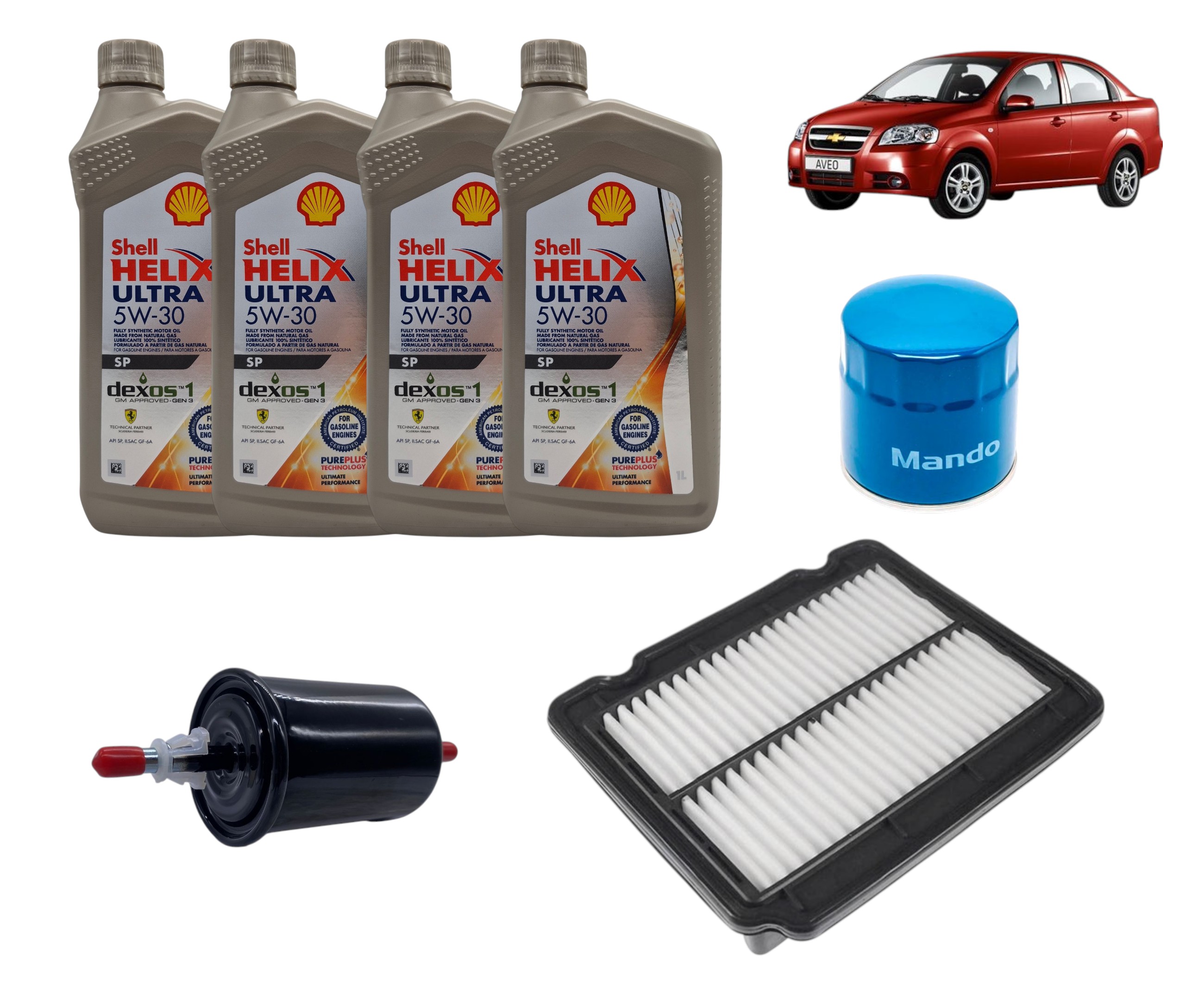 KIT FILTROS Y LUBRICANTE AVEO