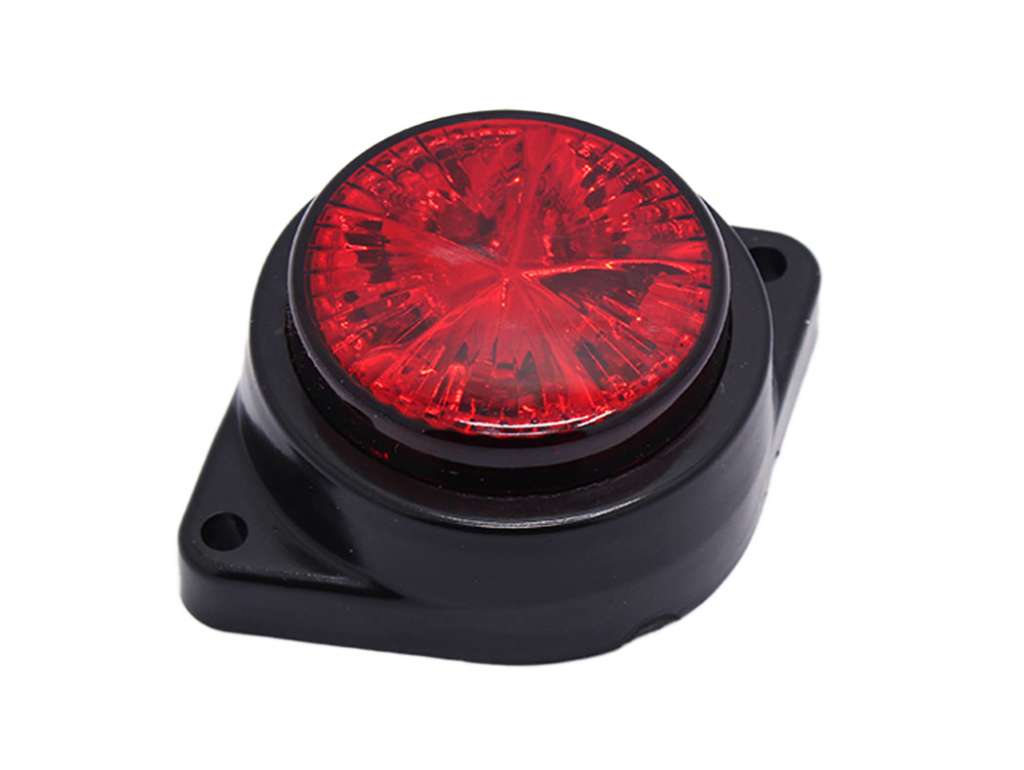 FARO LATERAL UNIV. 24V 5 LED ROJO