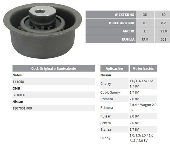 TENSOR CORREA DISTRIBUCION NISSAN SUNNY/SENTRA B11/B12/B13