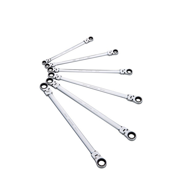 JUEGO DE 6 LLAVES LARGAS FLEXIBLES CON ESTRIA UNIVERSAL