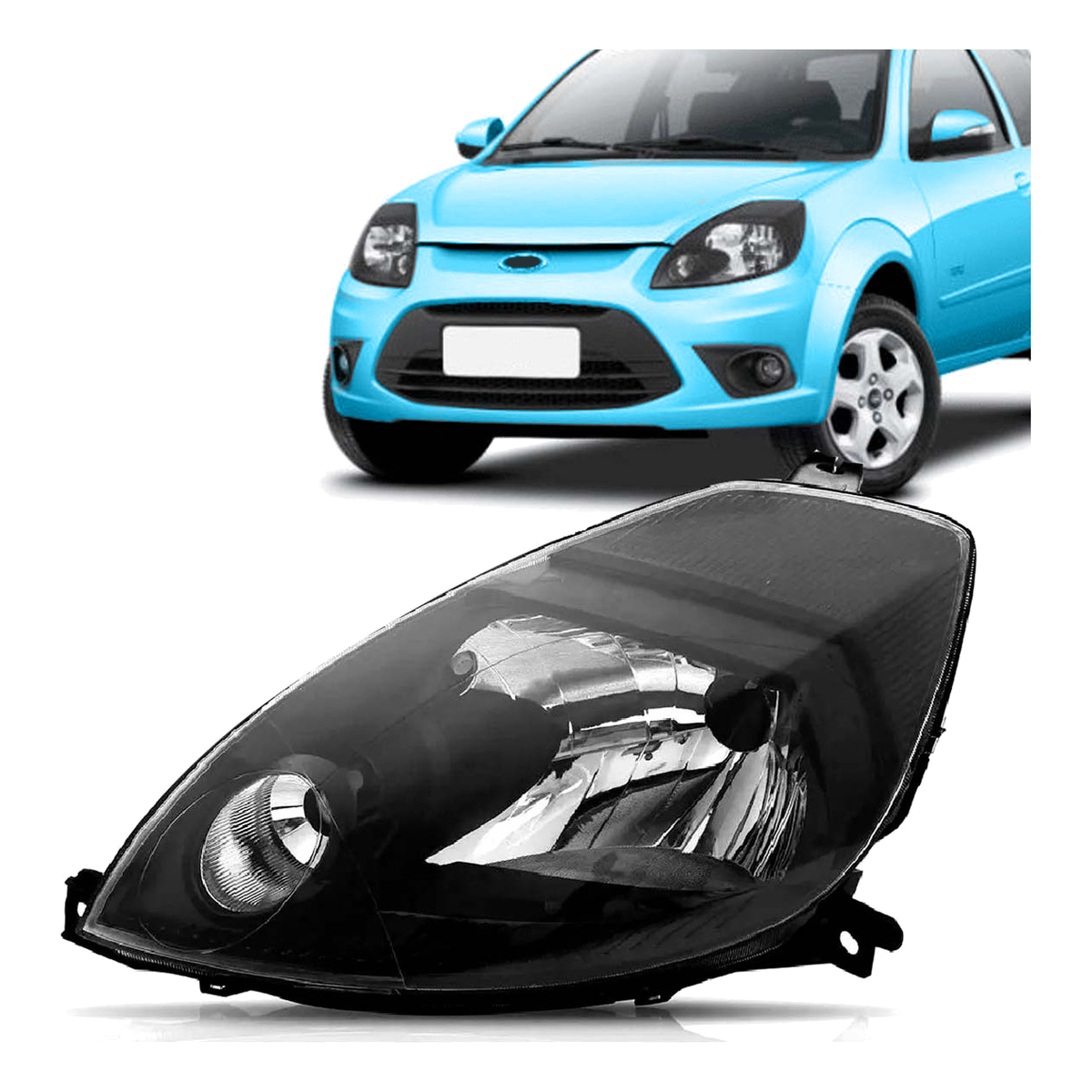 Semioptica Fondo Negro Ford Ka Izquierda 2008  2014