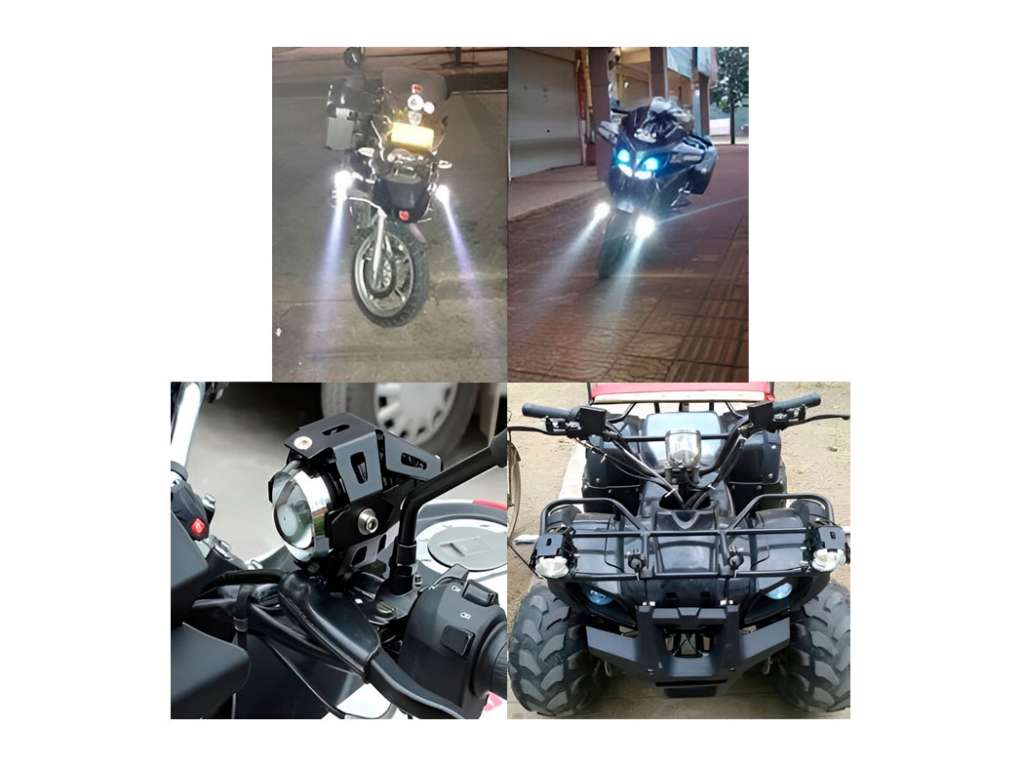 FARO CAMINERO UNIV. LED. 12V. CORTA/LARGA/DESTELLANTE MOTO