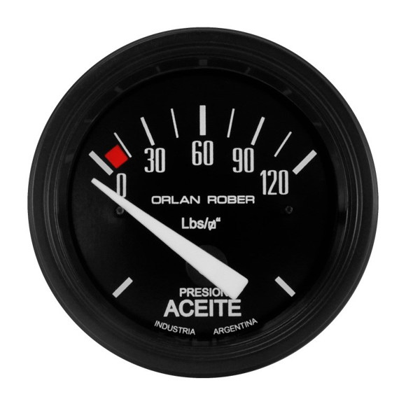 MANOMETRO ELECTRICO DE ACEITE 12V ESCALA: 0-120 LBS/PULG2