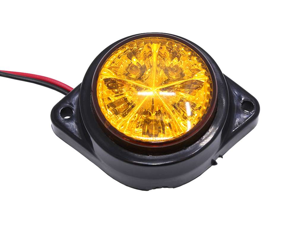 FARO LATERAL UNIV. 12V 5 LED AMBAR
