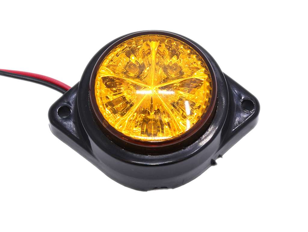 FARO LATERAL UNIV. 12V 5 LED AMBAR