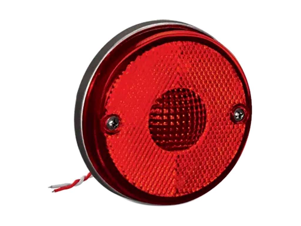 FARO LATERAL UNIV. RED. LED ROJO 12V/24V C/CABLE