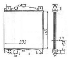RADIADOR SUZUKI SWIFT 1.3-1.6 92
