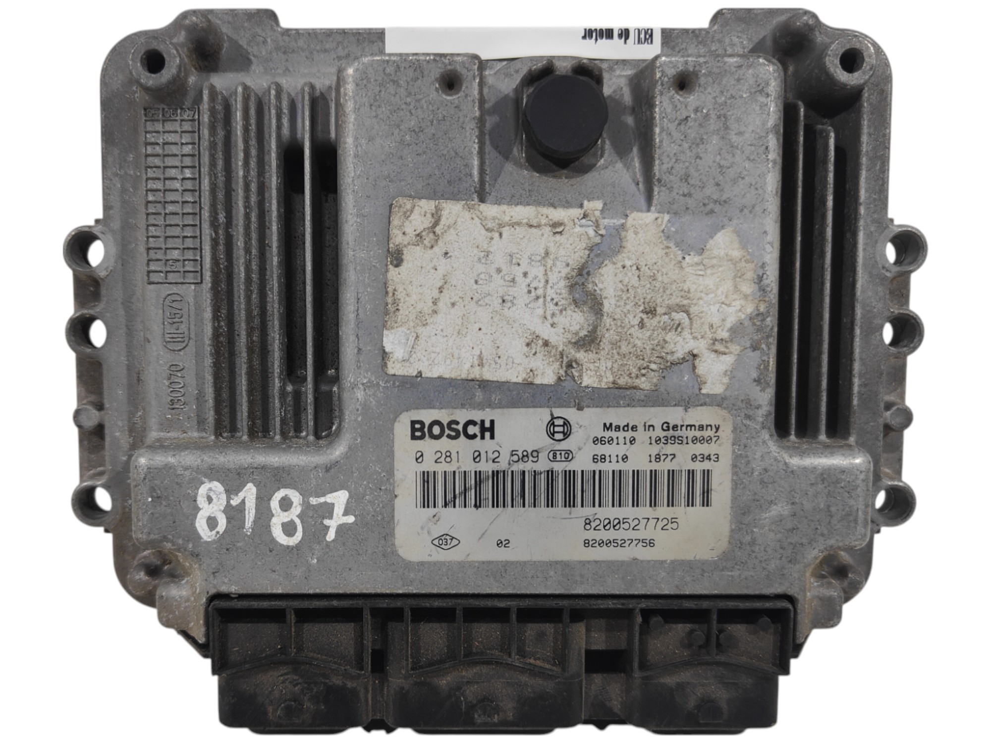 ECU de motor Renault MEGANE II SCENIC 1.9 DCI 130HP 2006, Ref: 8187-K3B12