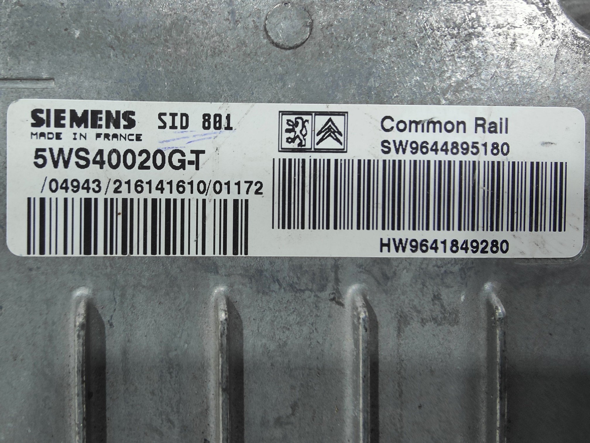 ECU de motor Peugeot 307 2.0 HDi 2003, Ref: 8228-K3A8