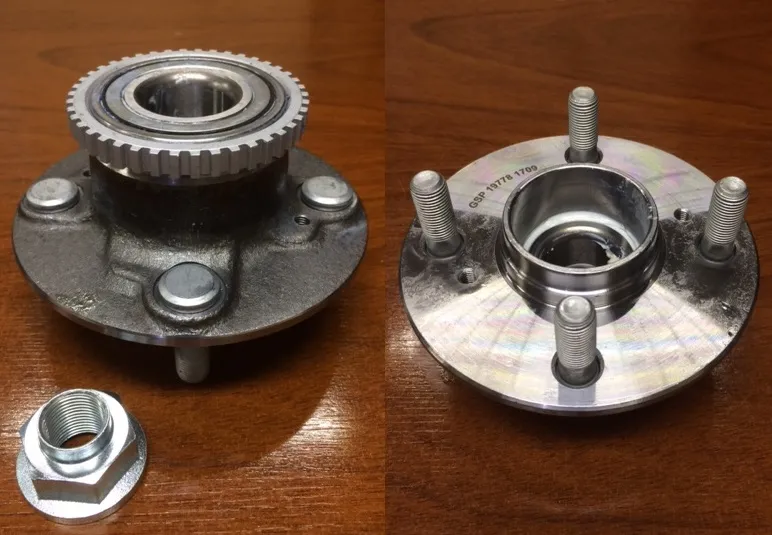 Maza de rueda trasera con rulemán