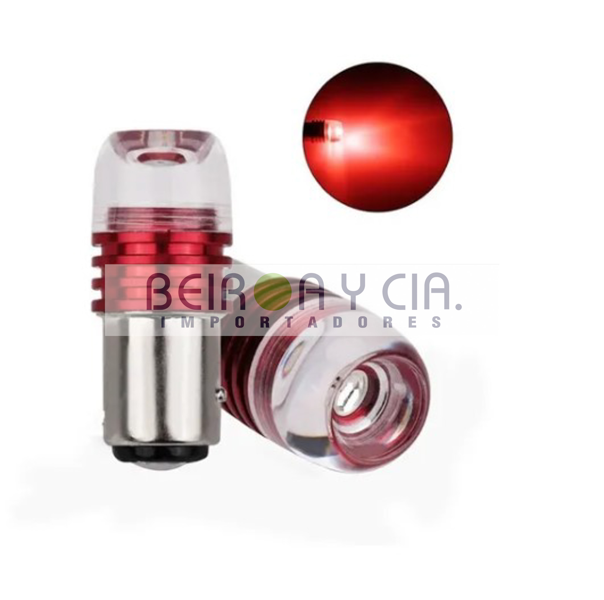 LAMP. LED 12V 2 P P/DESP C/DESTELL ROJA