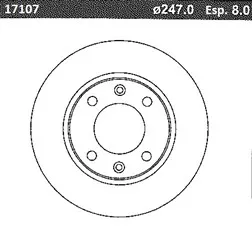 DISCO FRENO (247mm) TRA CITROEN-PEUGEOT BREME
