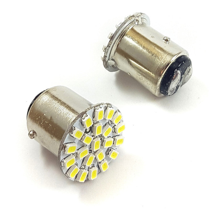 Lámpara de señalización Bay15D LED 2 polos