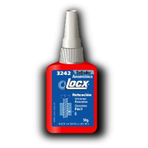 SELLADOR ANAEROBICO LOCX 50GR AZUL RETENCION UNION ROSCADA DESARME FACIL 91113