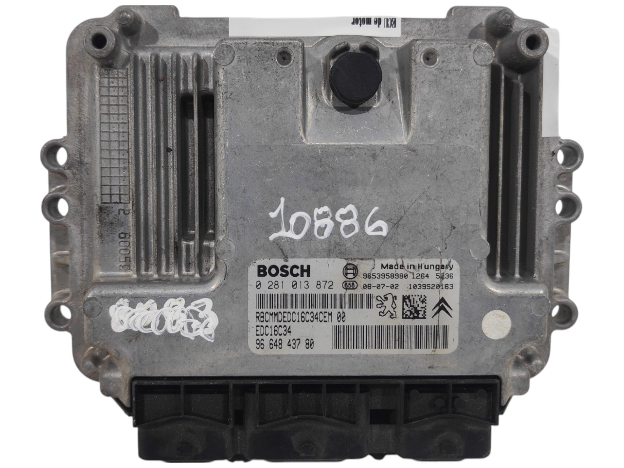 ECU de motor Peugeot Citroen 1.6 HDI 2008, Ref: 10886-K3B5