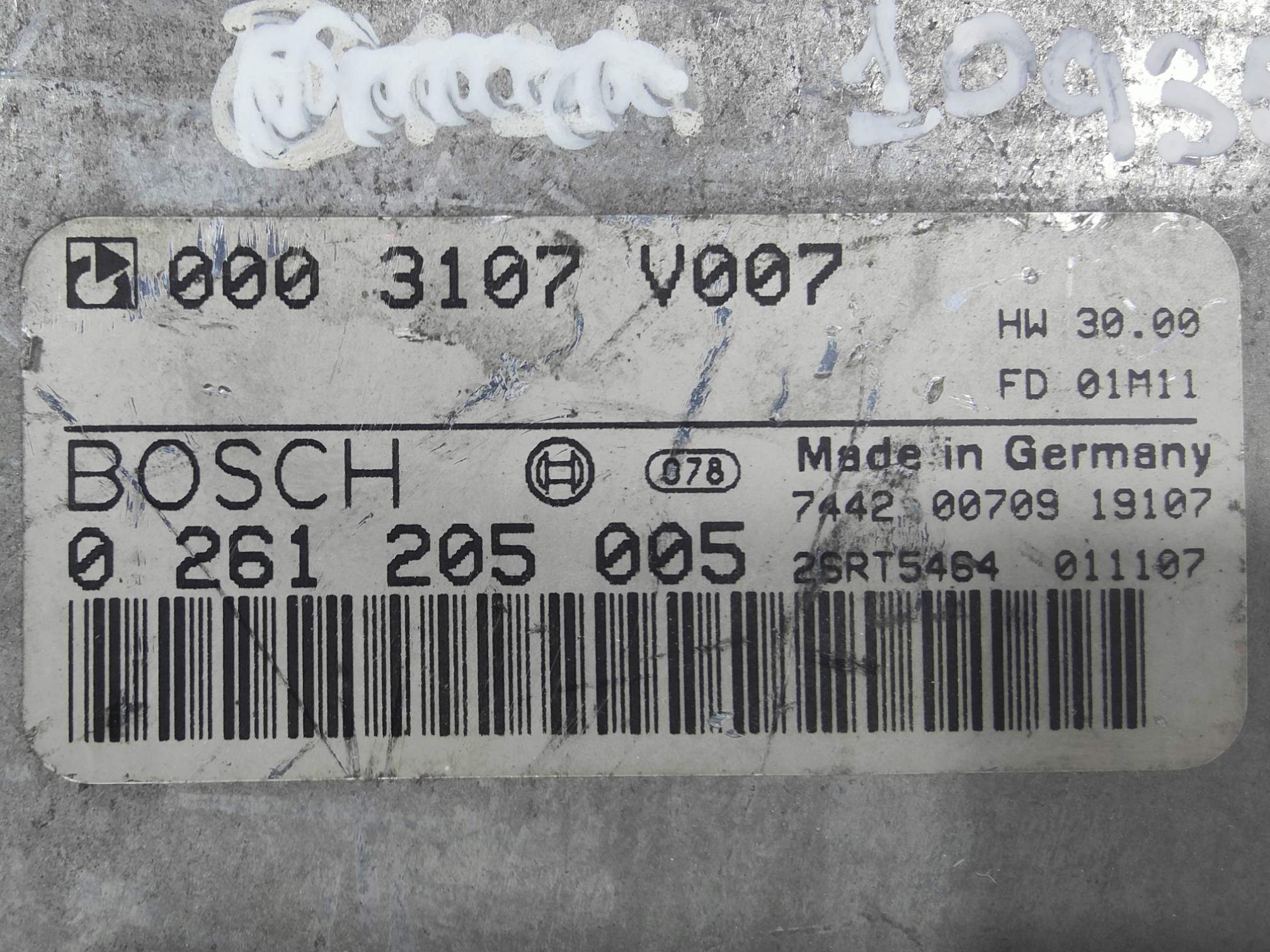 ECU de motor Smart FORTWO 2001, Ref: 10935-K3B8